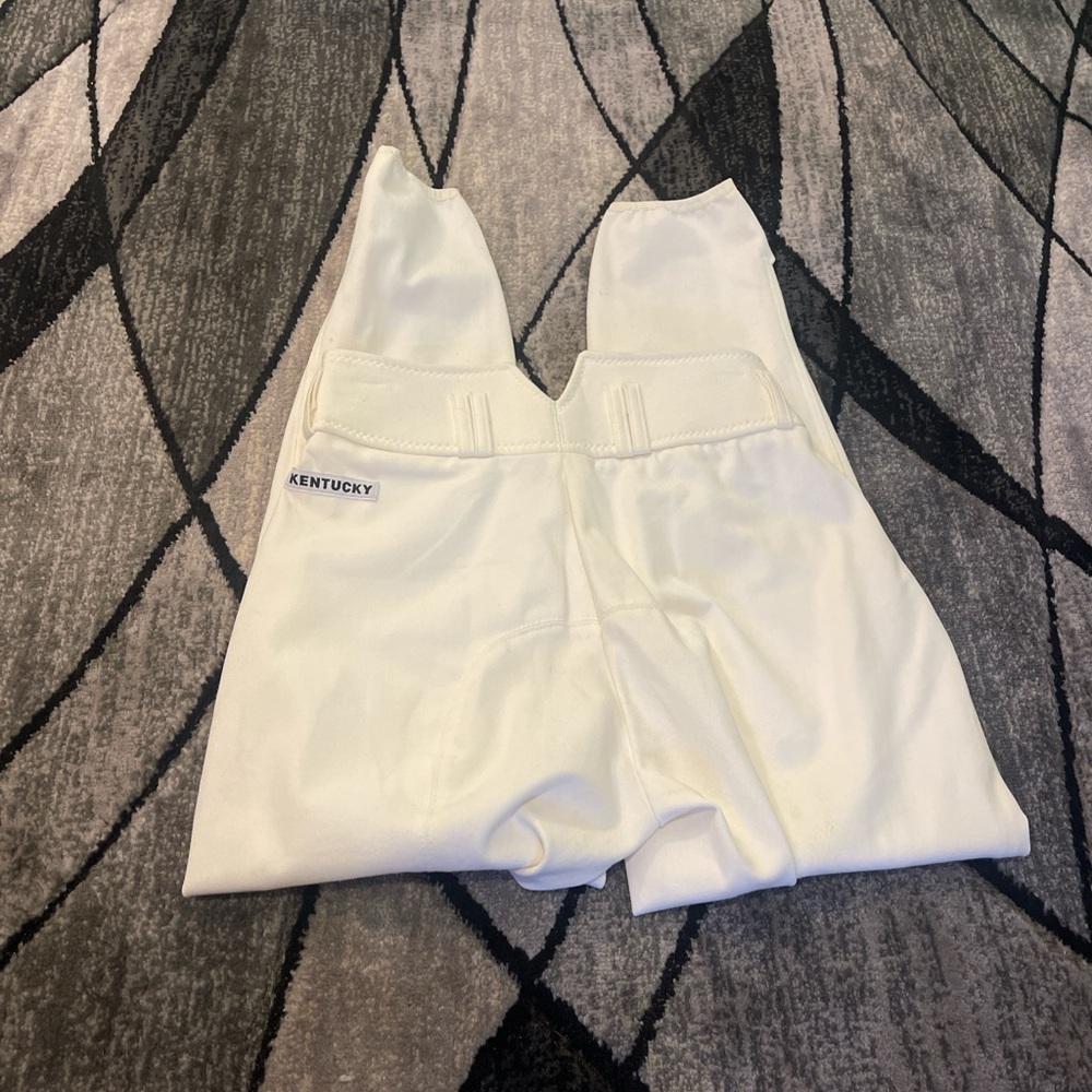 White Kentucky Branded Athletic Pants